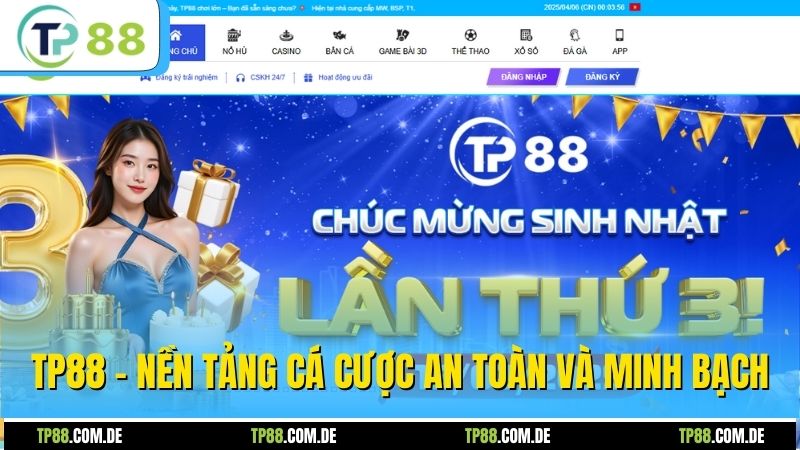 TP88 - Nền tảng cá cược an toàn và minh bạch